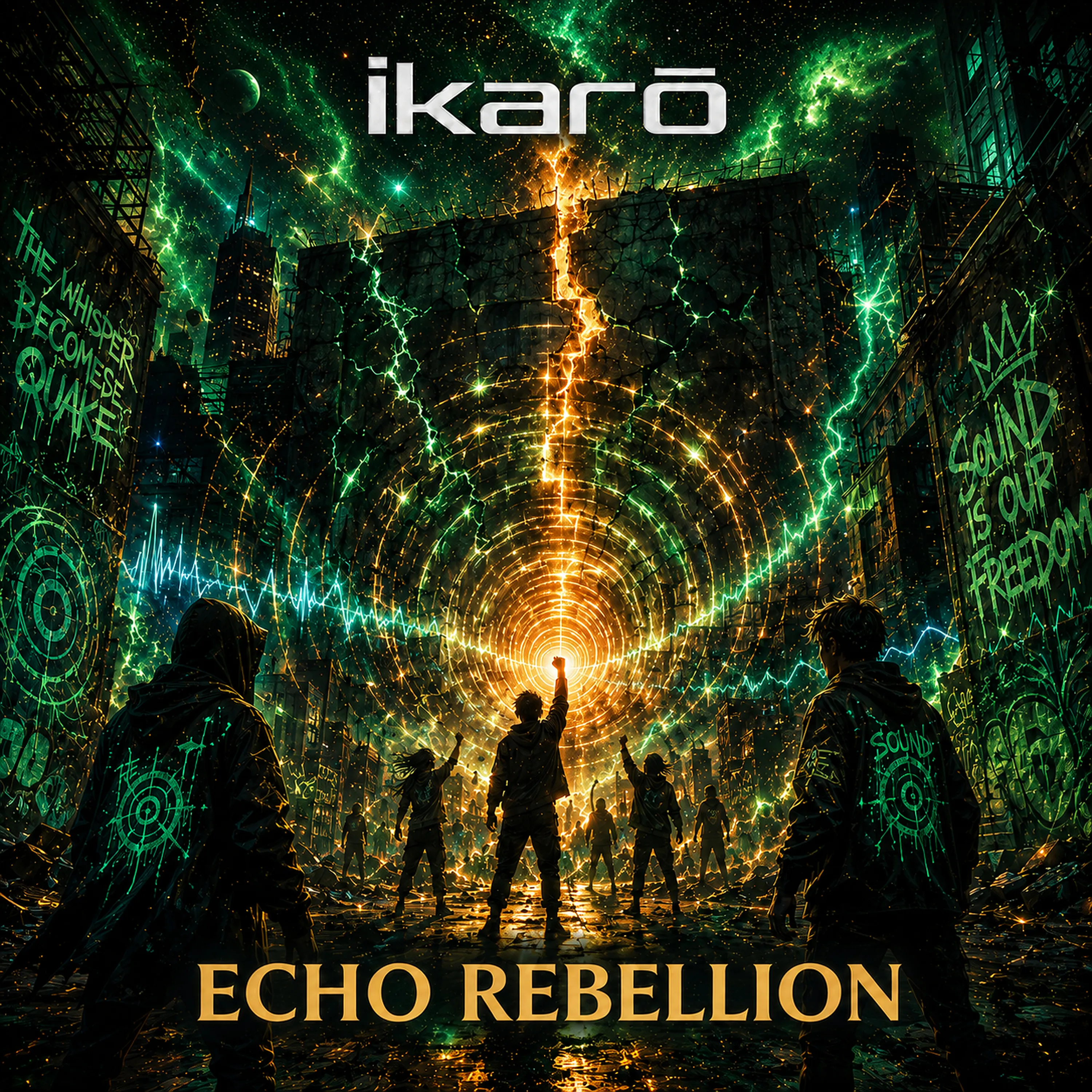 Echo Rebellion — single cover artwork by Ikarō