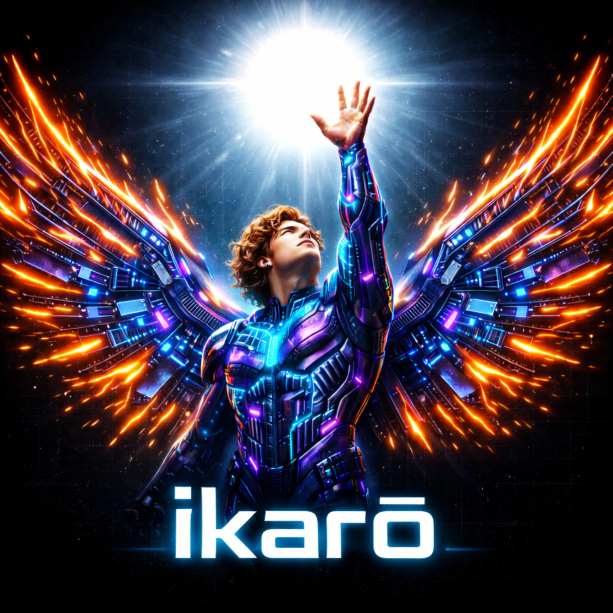 Ikarō, synth wave and metal artist — portrait